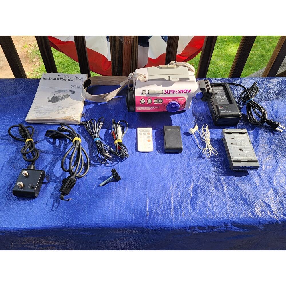 EXTREMELY RARE "SURF & SNOW" Hitachi VM-SP1A 8mm Video Camera Camcorder GRAIL !!